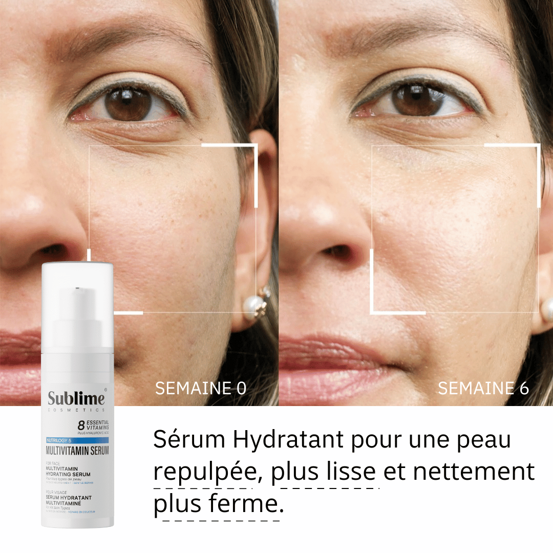 Bio Sublime Multivitamin Serum - Sérum Hydratant Riche an Acide Hyaluronique et 8 ...