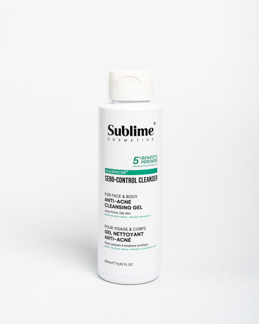 Sebo Control Cleanser - Gel nettoyant anti-acné pour le visage et le corps